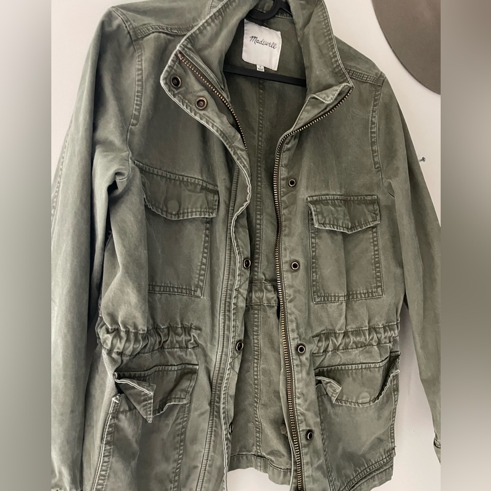 Madewell Surplus Jacket barn jacket Full Zip Pockets Cotton Women S
